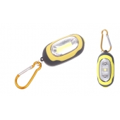 LED zseblámpa karabinerrel sárga
