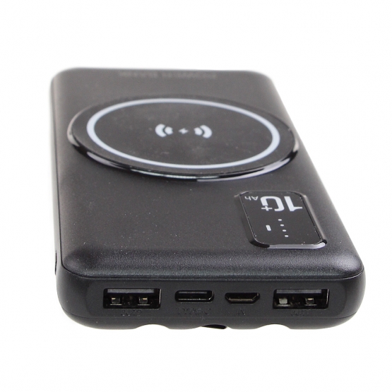 Gyorstöltő powerbank 20000mAh fekete