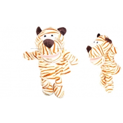 Plüss kesztyűbáb lábakkal tigris