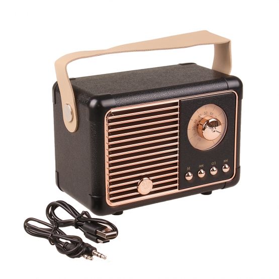 Bluetooth retro rádió HM 11 PLUS fekete