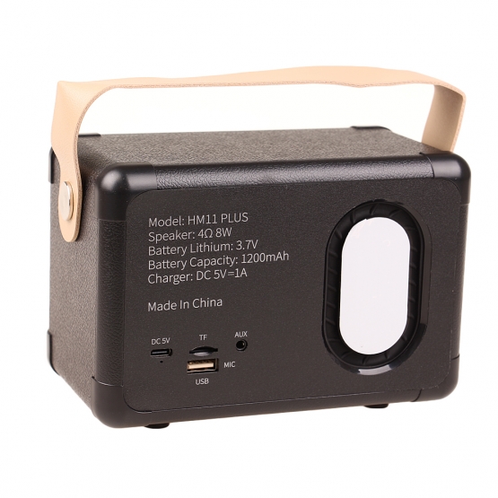 Bluetooth retro rádió HM 11 PLUS fekete