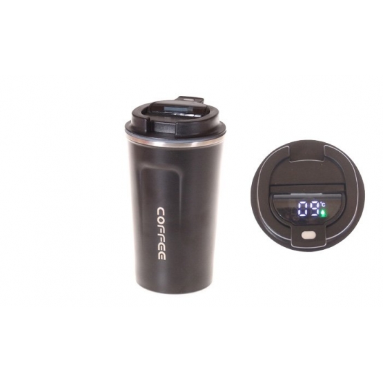 Thermo bögre Coffee fekete Thermo bögre Coffee fekete
