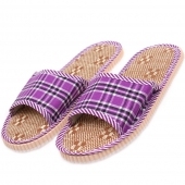 Nyitott orrú papucs kockás lila 36/37