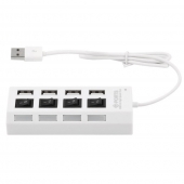USB HUB 4 PORT FEHÉR