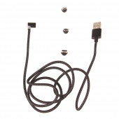 MÁGNESES USB KÁBEL ZR009 FEKETE
