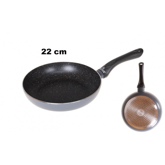 Serpenyő szürke márvány 22 cm