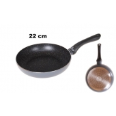 Serpenyő szürke márvány 22 cm