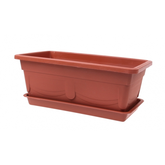 Virágláda tálcával 35 cm var.1