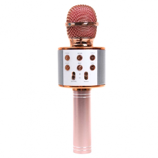 WS-858 Karaoké mikrofon rosegold