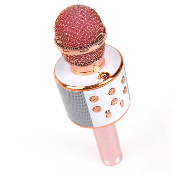 WS-858 Karaoké mikrofon rosegold