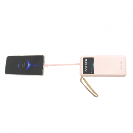 Powerbank 4 az 1-ben 20 000 mAh rózsaszín