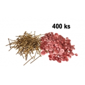 400 db horganyzott szeg és műanyag alátét kupakkal – 2. változat