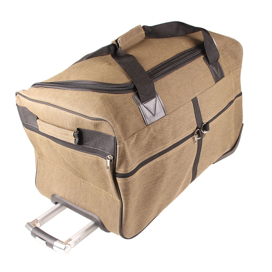 UTAZÓTÁSKA KEREKEKEN 65 CM KHAKI