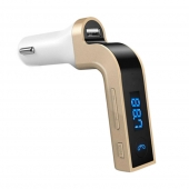 MULTIFUNKCIÓS BLUETOOTH KIHANGOSÍTÓ CAR G7 FEHÉR-ARANY