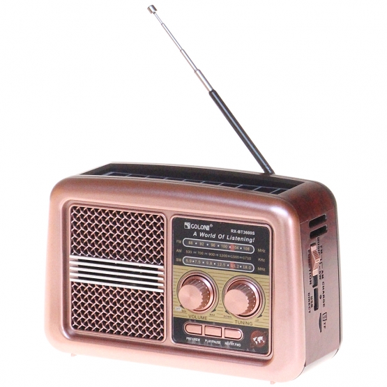 Hangszóró retro rádió BT3500S rózsaszín