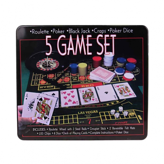 A kaszinó 5 játékot tartalmaz