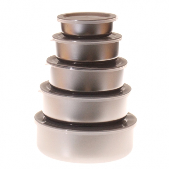 Rozsdamentes acél ételdoboz készlet 5 db-os