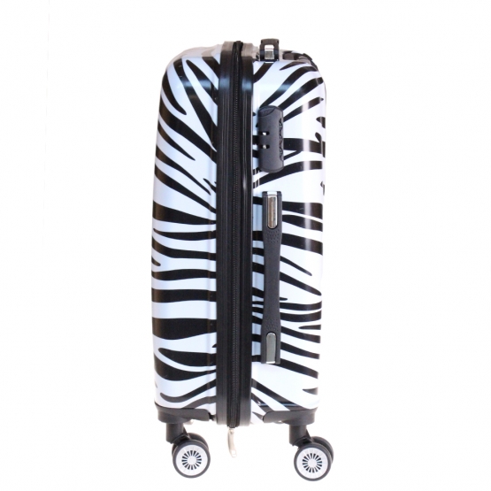 Kéményfalú bőrönd készlet (Zebra) – 3 db