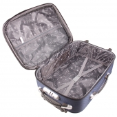 Szövet utazási bőrönd készlet 3 db kék 4