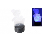 3D mackó lámpa