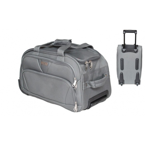 Gurulós utazótáska MRZM szürke, kisméretű