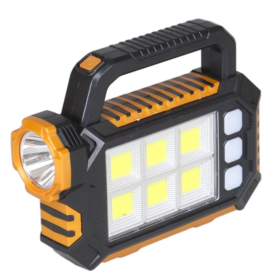 HS-8029 hordozható napelemes lámpa, 1. változat, sárga