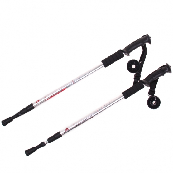 Túrabotok felfüggesztéssel (2db) ezüst