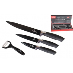 4 részes fekete késkészlet