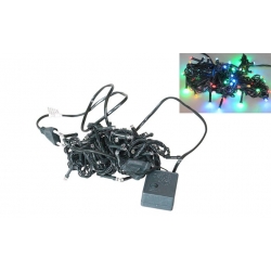 Karácsonyi LED fényfüzér – 8 m, színes
