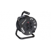 Hosszabbítókábel dobon, 22 m, fekete