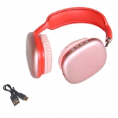 Vezeték nélküli fejhallgató P9 piros Vezeték nélküli fejhallgató P9 piros