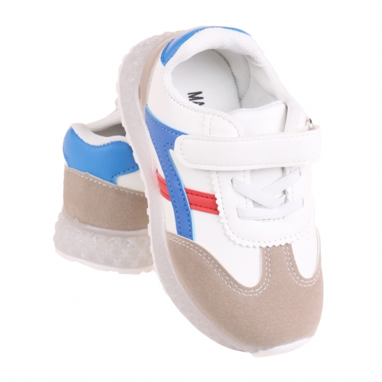 Gyerek világító tornacipő orral kék-piros var.1 Gyerek világító tornacipő orral kék-piros var.1