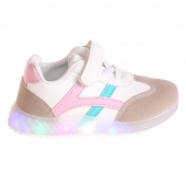 Gyerek világító tornacipő orral kék-rózsaszín var.1 Gyerek világító tornacipő orral kék-rózsaszín var.1