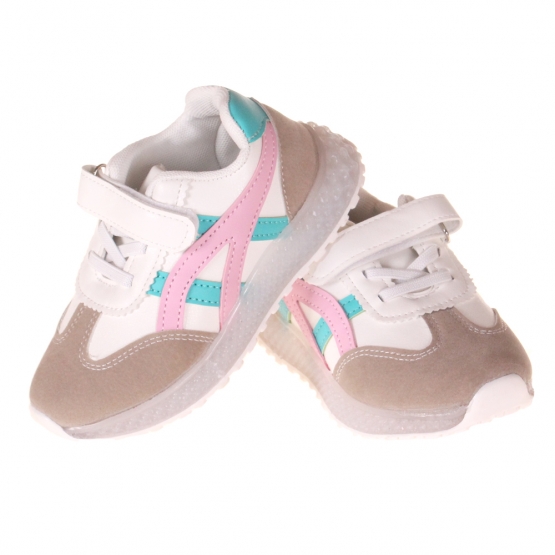 Gyerek világító tornacipő orral kék-rózsaszín var.2 Gyerek világító tornacipő orral kék-rózsaszín var.2