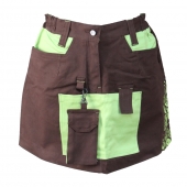 Munkás szoknya Yowie barna-zöld, méret 34 Munkás szoknya Yowie barna-zöld, méret 34