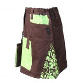 Munkás szoknya Yowie barna-zöld, méret 34 Munkás szoknya Yowie barna-zöld, méret 34