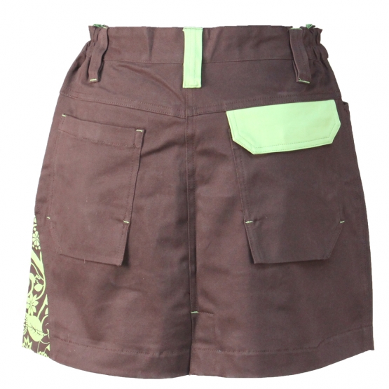 Munkás szoknya Yowie barna-zöld, méret 34 Munkás szoknya Yowie barna-zöld, méret 34