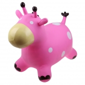 Ugráló gyerekeknek - tehén rózsaszín Ugráló gyerekeknek - tehén rózsaszín