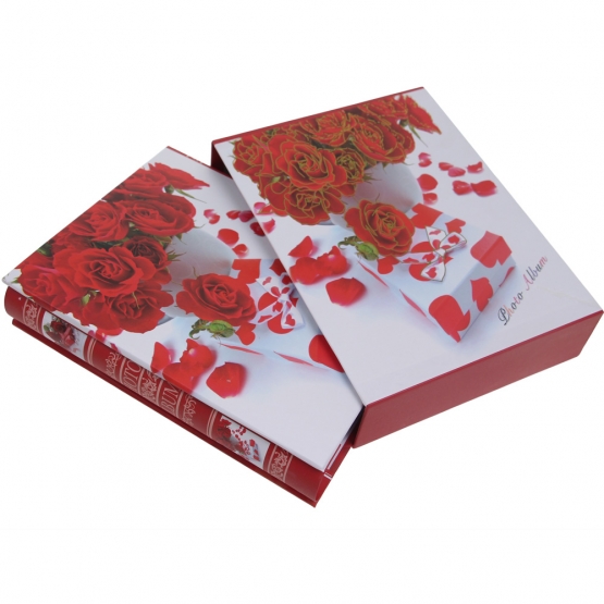 FOTÓALBUM 200 FÉNYKÉPHEZ, PIROS RÓZSÁK FOTÓALBUM 200 FÉNYKÉPHEZ, PIROS RÓZSÁK