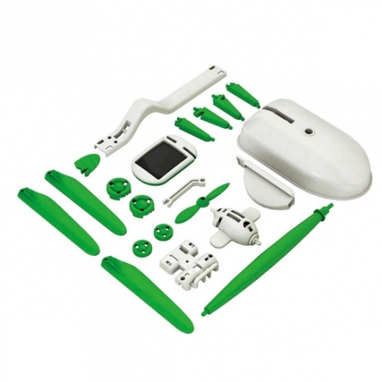 SOLAR ROBOT KITS 6 AZ 1-BEN- ZÖLD