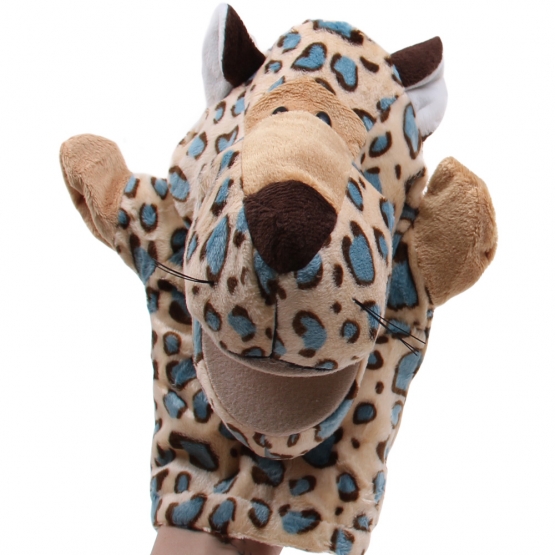 Plüss kesztyűbáb leopárd