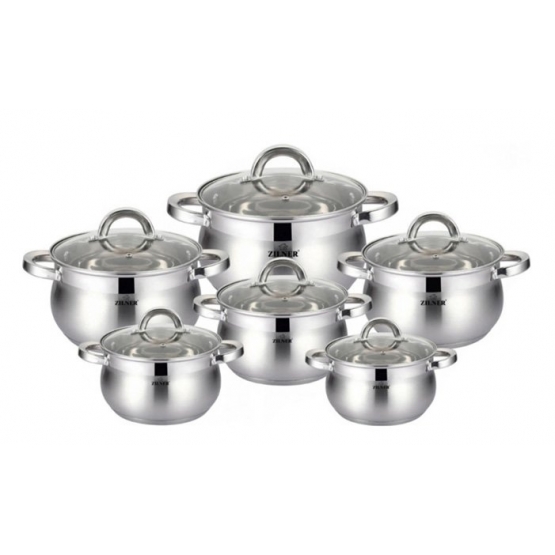 12 részes rozsdamentes acél edénykészlet, 3. változat