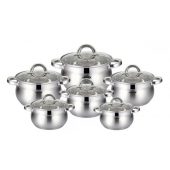 12 részes rozsdamentes acél edénykészlet, 3. változat