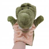 Plüss kesztyűbáb krokodil