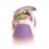 Világító gyerek tornacipő, háromszínű, lila