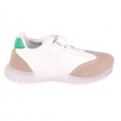 Gyerek világító tornacipő orral sárga-zöld var.1