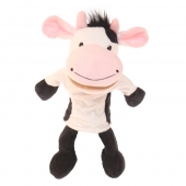 Plüss kesztyűbáb lábakkal tehén