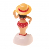 Szoláris táncoló dekoráció tengerparti hölgy