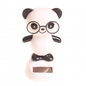 Szoláris táncoló dekoráció panda szemüveggel