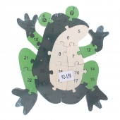 Oktató fa puzzle béka